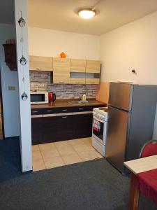Kuchyňa alebo kuchynka v ubytovaní Apartmán Bokova chata