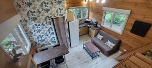 Posezení v ubytování La cabane de Denier
