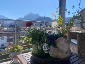 Een algemene foto van de bergen of uitzicht op de bergen vanuit het appartement