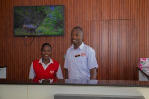 Členové personálu v ubytování Amanda Resort