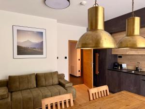 Kuchyň nebo kuchyňský kout v ubytování ELSA Spa Apartments Tux
