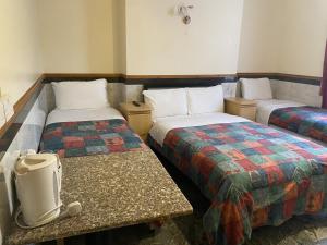 Postel nebo postele na pokoji v ubytování European Hotel