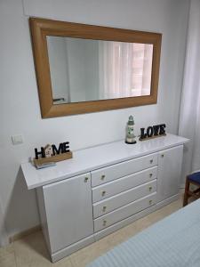 Postel nebo postele na pokoji v ubytování Apartamento Acapulco III Primera linea
