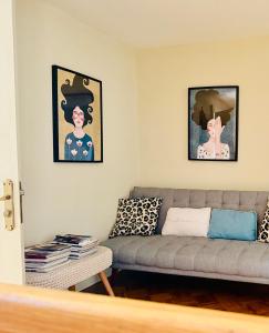 Posezení v ubytování Apartmán U Mluvících Kamenů