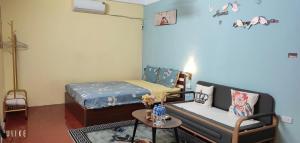 Postel nebo postele na pokoji v ubytování Sunny Hanoi Homestay
