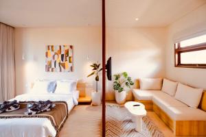 TheHub Pererenan Coworking, Pool and Rooftop客房内的一张或多张床位
