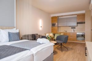 Kuchyň nebo kuchyňský kout v ubytování Hotel Vista