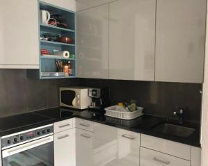 Kuchyň nebo kuchyňský kout v ubytování Apartment Zayetta