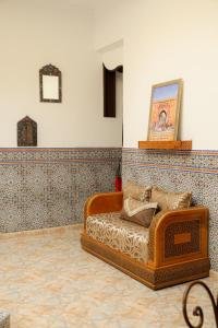 Posezení v ubytování Riad Dar Al Fassia