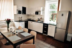 Virtuve vai virtuves zona naktsmītnē Apartmány u Zdeničky