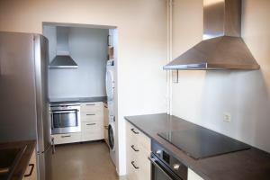 Kuchyň nebo kuchyňský kout v ubytování Lava Hostel