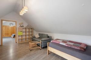 Postel nebo postele na pokoji v ubytování Maisonette Ferienwohnung mit 90qm