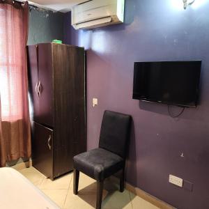 TV a/nebo společenská místnost v ubytování HOD Apartments