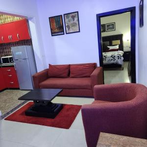 Kuchyň nebo kuchyňský kout v ubytování HOD Apartments