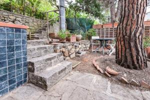 O grădină în afara Appartamento Golfo di Campo