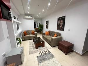 Posezení v ubytování HOD Apartments