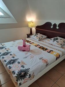 En eller flere senge i et værelse på Appartement Margarita