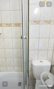 Koupelna v ubytování Pokoje u Renatki