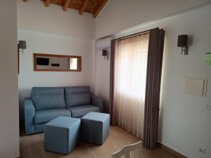 Uma área de estar em Quinta do Oratório Agroturismo