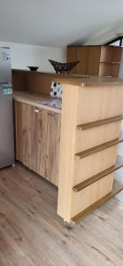 Kuchyň nebo kuchyňský kout v ubytování Apartman Kosta