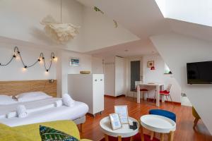 Χώρος καθιστικού στο Mésange - Studio au centre de Strasbourg