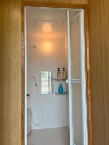 Koupelna v ubytování Guesthouse Hikari