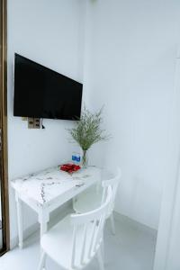 Μια τηλεόραση ή/και κέντρο ψυχαγωγίας στο Beautiful Apartment