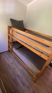 Postel nebo postele na pokoji v ubytování Haus am See Haddorfer See