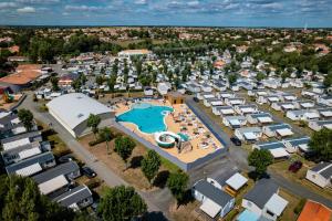 an aerial view of a large pool at a resort at Camping maeva Club L'Atlantique in Angles