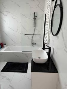 Koupelna v ubytování Apartament 5 + 9 fotografií