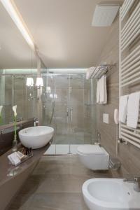 Koupelna v ubytování Hotel Titano