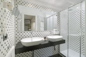 Koupelna v ubytování Hotel Titano
