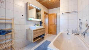 Koupelna v ubytování Ferienwohnung Fichtelsonne