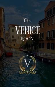 a sign that says the venice room on a canal at Villagio Boutique Hotel in Pittsburgh