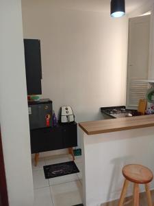 Η κουζίνα ή μικρή κουζίνα στο Recanto da Urca