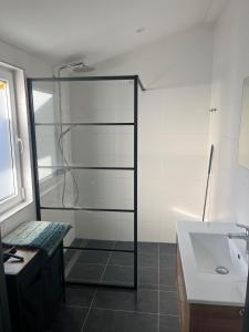 Koupelna v ubytování Bungalowpark de Horn - 821