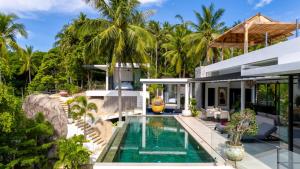 an image of a villa with a swimming pool at Villa Bond Seaview Villa in Chaweng Noi Beach
