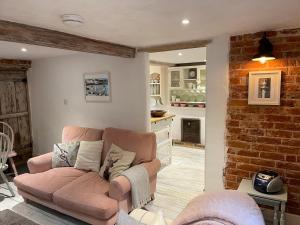 Et opholdsområde på Love Heart Cottage