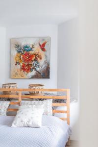 Postel nebo postele na pokoji v ubytování Apartma Roner