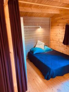 Ένα ή περισσότερα κρεβάτια σε δωμάτιο στο Chalet 3 étoiles - Piscine - ccbafie