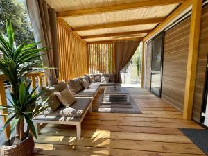 Χώρος καθιστικού στο Mobile home Pallas