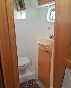 a bathroom with a toilet and a sink in an rv at Principessa dei draghi Full Day and Night Experience in Izola +19 photos