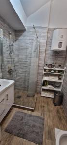 Koupelna v ubytování LAKI apartman + 36 fotografií