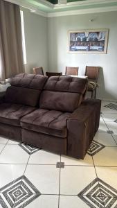 Χώρος καθιστικού στο Apartamento centro de Cuiabá