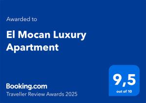 El Mocan Luxury Apartment tanúsítványa, márkajelzése vagy díja