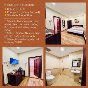 Postel nebo postele na pokoji v ubytování Nam Xuan Premium Hotel