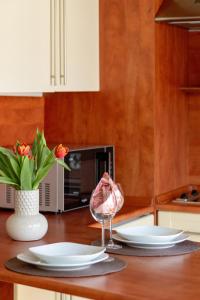 Kuchnia lub aneks kuchenny w obiekcie Jasny i Delikatny Apartament Sun Seasons 24 w Kołobrzegu by Noclegi Renters
