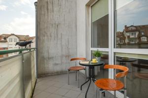 Balkon lub taras w obiekcie Jasny i Delikatny Apartament Sun Seasons 24 w Kołobrzegu by Noclegi Renters