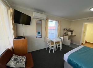 Kuchyň nebo kuchyňský kout v ubytování Mountain View Motel