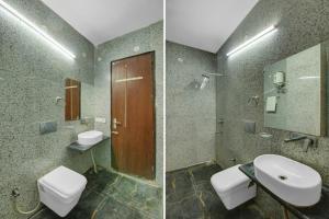 Koupelna v ubytování Hotel O The Arrow Infront of Max Hospital